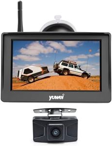 Wireless Reverse Camera HD Monitor, Easy Install Stable Digital Signal No Delay Rear View Camera, Color Image Backup Camera for Car, Truck, Pickup, SUV, Van