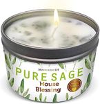 Magnificent 101 Long Lasting Pure White Sage Smudge Candle - 6 Oz - 35 Hour Burn Time | Smoke Free Candle to Cleanse Your Home & Banish Negative Energy