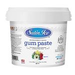 Satin Ice White Gum Paste, Vanilla, 2.5 Kilograms