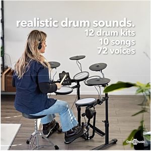 VISIONDRUM-PRO Electric Drum Kit – Digital 8-Piece Set with Pedals