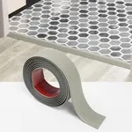 Greymond 20 Ft x 2" Floor Transition Strip Doorways, Vinyl Adhesive Laminate Flat Divider Flooring for Joining Floor Gaps, Carpet, Threshold Cover, Floor Tiles (Beige Grey)