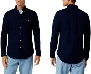 Ralph Lauren Chemise à manches longues, pour hommes, coupe ajustée, Marine, M