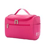 LACOPINE Women's Fashion Makeup Vanity Case Cosmetic Bags & Wallets for Watches, Jewelry, Perfume and Personal Care Hand Bag (Pink)