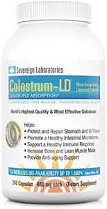 Advanced Absorption Liposomal Colostrum Capsule - 480mg / 240 Capsules - Proprietary LD Liposomal DeliveryTM Provides up to 1500% More Bio-Availability Over Regular Colostrum