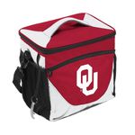 Logo Brands NCAA Oklahoma 24 Can Cooler, Multi, One Size