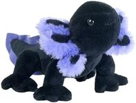 Wild Republic Pocketkins Eco Axolotl Black, Stuffed Animal, 5 Inches, Plush Toy, Made from Recycled Materials, Eco Friendly