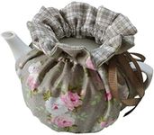 Tea Cozy, 100% Cotton Vintage Floral Teapot Dust Cover Tea Cozies, Kitchen Home Decorative Tea Cosy with Insulation Pad for Housewife, Friend, Mom