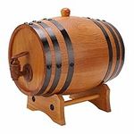 Premium Oak Aging Barrel, 3 Liters Handcrafted Using White Oak Aging Barrel, Age Your Own Whiskey Beer Wine Bourbon Tequila Rum Hot Sauce and More for Bar Catering Barbecue Shop