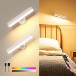 PopoIron Wall Sconces Rechargeable 