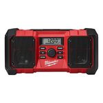 Milwaukee M18JSR-0 Jobsite AM/FM Radio,Red,40.2cm x 19.7cm x 19.7cm