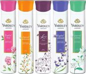 Yardley London Deo Perfume Body Spray - For Women (150 ml, Pack of 5)