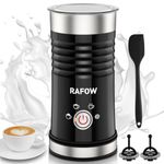 Milk Frother Electric 4 in 1 - Automatic Milk Steamer 300ml, Hot & Cold Milk Foamer Maker, Durable Stainless Steel Milk Warmer, Silent Operation Milk Heater for Latte Cappuccinos Macchiato Chocolate