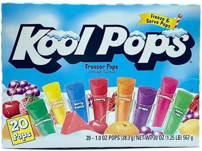 Kool Pops, Freezer Pops, Freeze and Serve (Watermelon, Tropical Punch, Berry Punch, Cherry, Orange, Grape, Strawberry, Lemon Lime)