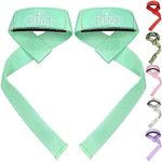 Bear Grips Lifting Straps Gym, Wrist Straps for Weightlifting, Gym Straps, Weightlifting Straps, Deadlift Straps, Weight Lifting Straps for Men, Weight Straps Lifting Women, 2 Lifting Strap Mint Green