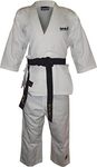 USI NOVICE Karate Uniform White Men Martial Arts Dress Top & Pant (140cm)