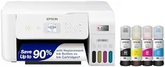 Epson EcoTank ET-2800 Wireless Color All-in-One Cartridge-Free Supertank Printer with Scan and Copy â€“ The Ideal Basic Home Printer - White, Medium