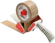 EPISENT Heavy Duty Packaging Tape Gun Dispenser with Pack of 6 Packaging Tape Rolls - 48MM x 66M Packing Tape with Dispenser Tape Gun for Parcel Boxes or General Purpose (Tape Gun Dispenser)