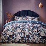 furn. Midnight Panther Double Duvet Set Dusky Blue