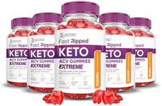 Justified Laboratories (5 Pack) Fast Ripped Keto ACV Gummies Extreme 2000MG Fast Ripped Keto Gummies Apple Cider Vinegar Formulated with Pomegranate Beet Juice Powder B12 Vegan Non GMO 300 Gummys