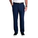 Haggar Mens Cool 18 Pro Classic Fit Flat Front Casual Pant Regular and Big & Tall Sizes, Navy, 42W x 32L