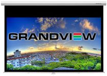 Grandview Cyber Series 92" 16:9 Manual Pull Down Projector Screen - with soft retract system - best for Full HD/High Definition/1080p/3D/4K/DLP/LCD/D-ILA projection - wall or ceiling mount.