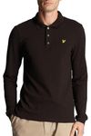 Lyle & Scott Men's Longsleeved Polo Shirt, Black, L