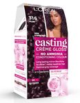 L'Oréal Paris Casting Crème Gloss, Semi-Permanent Hair Dye, Radiant & Natural Colour, No-ammonia, Semi-Permanent Hair Colour Lasts 32 Washes, Shade: 316 Prune