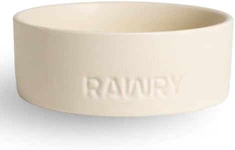 Rawry Ceramic Cat Food Bowl, Food & Water Bowl for Cats & Dogs, 12 oz, Bone