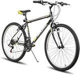 Hiland 24 inch Mountain Bike for Girls and Boys Age 7+, 21 Speeds High-Carbon Steel Bicycle for Kids, Child Bike for Exercise, Black