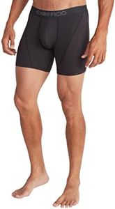 ExOfficio Men's Give-n-Go Sport Mesh 2.0 Boxer Brief 6", Black/Black, XX-Large