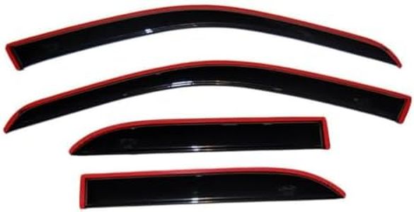 Auto Ventshade [AVS] in-Channel Rain Guards for 2023-2025 Chevrolet Colorado; 2025 GMC Canyon | Window Vent Visors, 4 pcs. - Smoke | 194218