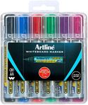 Artline 577, 157746HC, Whiteboard Markers in Hard Case, Bullet Nib, 2mm, Assorted, 6 Pack