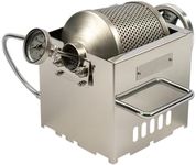 KALDI Coffee Roaster Mini Size (200~250g) Home Coffee Roaster Including Thermometer -Gas Burner Required (Manual with Sampler & Hopper)