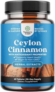 Organic Ceylon Cinnamon Tablets 1000mg - Organic Ceylon Cinnamon Powder Memory Supplement for Brain Support - Non GMO Organic Cinnamon Pills for Heart Health and Organic Immune System Booster