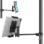 Mippko Tablet Holder for Microphone Stand/Mic Music Stand,Compatible with Screen Size 4.7~12.9" iPad/Nexus/LG G Pads/e-Reader/iPhone,Multi Angle Flexible Adjustable Aluminum Alloy Mount