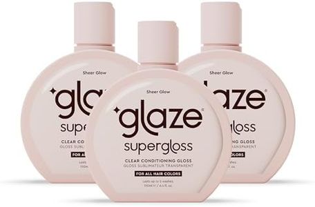 Glaze Super Gloss Sheer Glow Clear Conditioning Gloss – For All Hair Types & Colors, Including Treated – Transparent Hair Gloss that Boosts Color, Shine & Hydration