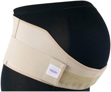 Gabrialla Elastic Maternity Belt, Best Medium Strength Pregnancy Support - Made in USA - Belly Band for Running & Exercising Moms, Abdominal and Lower Back Pain, Postpartum Recovery: MS-96 Beige