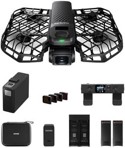 HOVERAir X1 PRO Drohne mit Kamera 4K, Faltbar Action Cam mit über 15 vollautomatischen Flugmodi, 42 KM/H, Fliegen überall mit OmniTerrain, Rückkollisions-Erkennung (Ski Kombo)