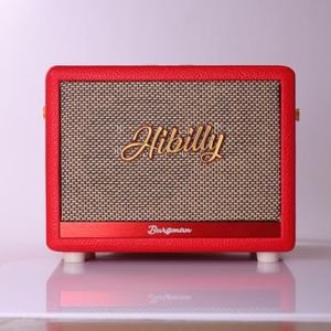 Hibilly Burgman Full Frequency Transistor Electric Guitar Speaker Effect Device - Burgman Red