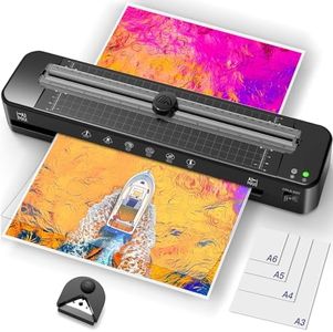 Plastifieuse A3 avec système ABS anti-bourrage avec 30 feuilles de film de plastification pour A3 A4 A5 A6 - Plastifieuse à chaud polyvalente à froid pour le bureau, la maison et l'école