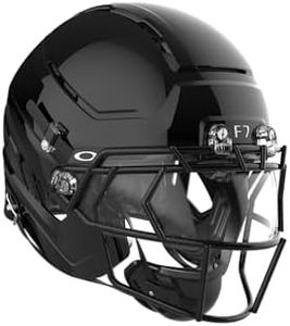 Schutt F7 AiR Elite Varsity Football Helmet, Virginia Tech 5-Star Helmet, Lightweight Football Helmet for High School, X-Large, Molded Gloss Black, F7X EGOP III Facemask Attached
