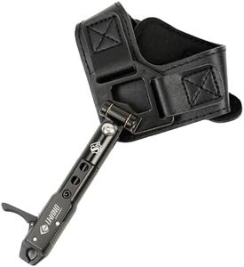 LWANO Archery Compound Bow Release Aids Trigger 360° Adjustable Wristband Release Aids for Adults Youth Kids Hunting Shooting Accessories (Black)