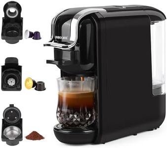 Espresso Machine for Nespresso Capsule, Lavazza Blue & Expert Capsule, Coffee Powder, 19 Bar Pump Pressure Makes Authentic Espresso Coffee, Mini Espresso Coffee Maker with Removable Water Tank.