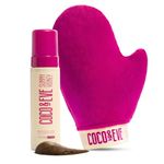 Coco & Eve Sunny Honey Bali Bronzing Self Tanner Mousse Set - All Natural Sunless Tanning Mousse | Instant Self Tanning with Bronzer with Self Tanning Mitt Applicator (200ml) (Ultra Dark)