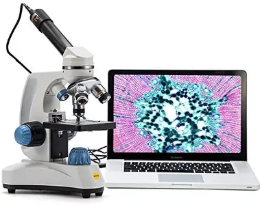 SWIFT Microscope SW150,Compound Student Microscope,40X-1000X,Monocular Head,Coarse & Fine Focusing,Dual Illumination,Cordless-Capable with Eyepiece Camera and Software Windows and Mac Compatible