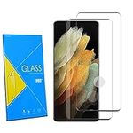 [2-Pack] Screen Protector for Samsung Galaxy S21 Ultra / S21 Ultra 5G Tempered Glass Film, [Fingerprint Sensor][Case Friendly][Anti-Scratch][Anti-Shatter] For Samsung Galaxy S21 Ultra 5G