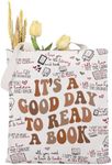 MAOFAED Book Lover Gift It’s A Good Day To Read A Book Canvas Tote Bag For Shopping School Travel Office Shoulder Bag Handbag good day read bookCA