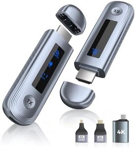 Wireless HDMI Transmitter and Receiver 4K,Upgraded LED Display,Plug and Play Portable 2.4G/5G Wireless HDMI Extender,Compatible with PC/Laptop/Camera/HDTV/Projector/TV Box