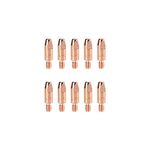 Contact Tip, For MIG125D Mig Welding, Mig Welder Conductive Tips, Tweco Binzel or Clarke, 0.8mm 0.03", 10-Pack,Copper Gas Nozzle(Contact tip of MIG125D)