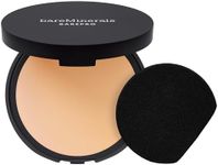 bareMinerals Barepro 24HR Skin-Perfecting Powder Foundation, Matte Pressed Powder Foundation Full Coverage with Plant-Based Squalene, Oil Control, Vegan - Light 20 Warm